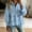 Blue, variant on Puff Long Sleeve Shirts for Women,button Down Loose Fit Business Blouses Casual Tops for Women Fall Fashion Tops Baggy Shirts Lightweight Lace Blouse Cute Tops,Pink,M