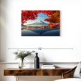 thumbnail image 3 of Elephant Stock Mount Fuji Autumn Wall Art - Horizontal Canvas Wall Art - Living Room Wall Decor - Nature Canvas - Red And Blue Decor - 30" x 20", 3 of 8