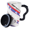 thumbnail image 4 of Taza de café de cerámica taza de originalidad taza de oficina de gran capacidad con tapa taza para el hogar café vino té bebida para el hogar escuela cafetería ANGGREK Otros, 4 of 8