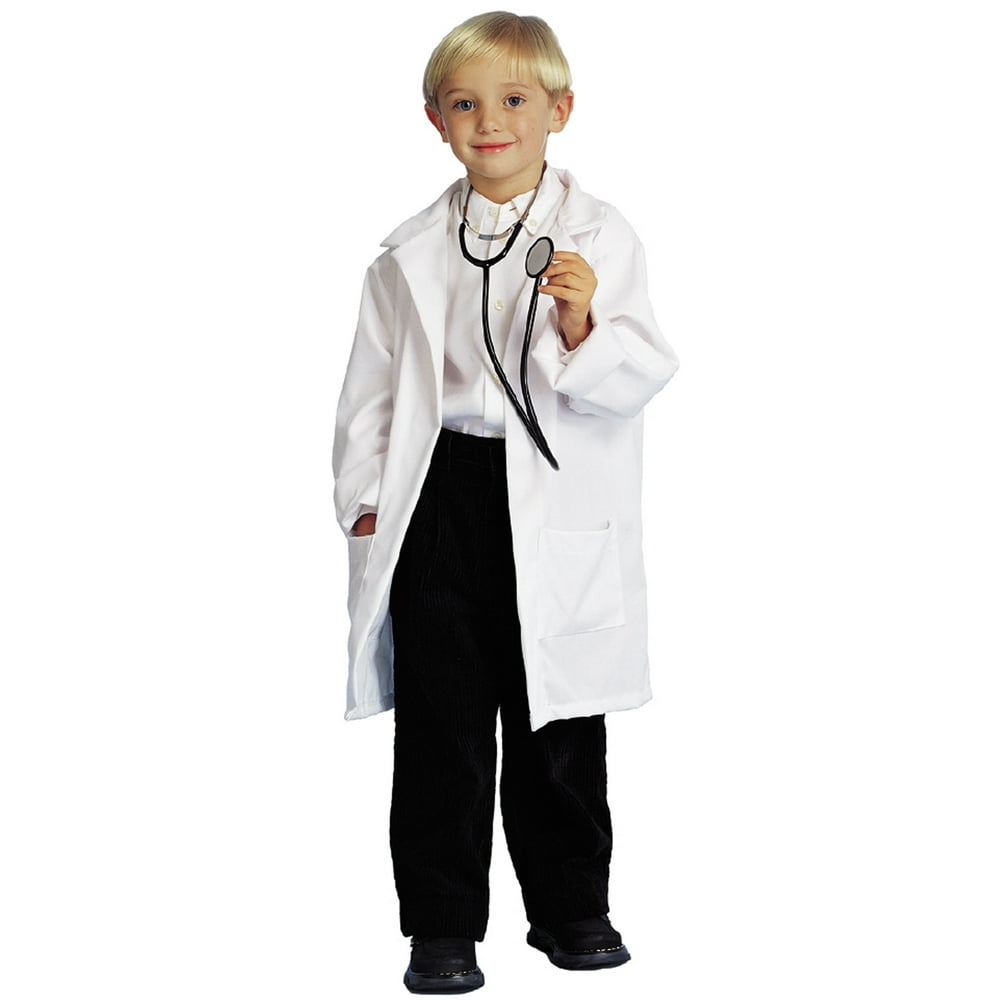 Doctor Mad Scientist White Lab Coat Boys Halloween Profession Costume