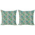 thumbnail image 1 of Ambesonne Retro Throw Pillow Cover 2 Pack, Hipster Photo Cameras, 24", Multicolor, 1 of 2