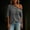 Black, variant on Womens One Off Shoulder Striped T Shirts- Summer Short Sleeve Casual Trendy Stretchy Loose Fit Asymmetric Tops Red Size M