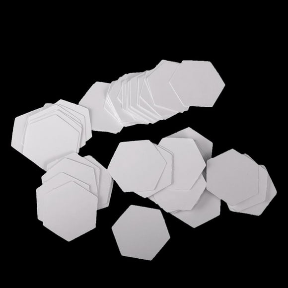 Ensemble de 100 Modèles de Couture Hexagonale Pochoir en Papier pour l'Artisanat - 22mm