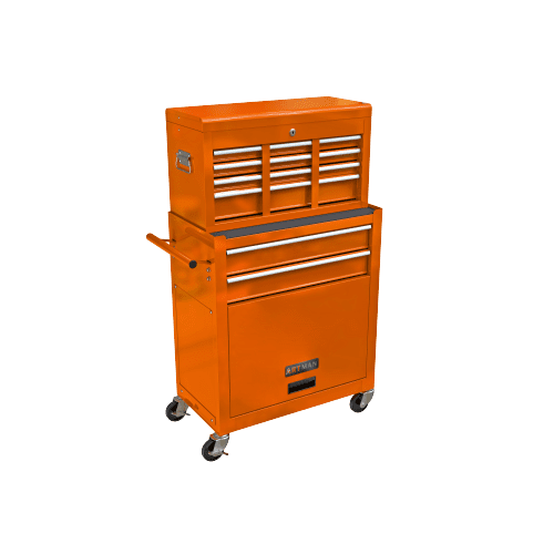 Clearance!High Capacity Rolling Tool Chest with Wheels and Drawers,  8-Drawer Tool Storage Cabinet--ORANGE