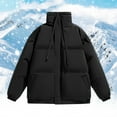 thumbnail image 2 of Veste Homme Couleur Unie Hiver Col Montant Ample Chaude Polyvalente Décontractée Confortable Tendance Commerce Extérieur, 2 of 3