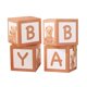 thumbnail image 3 of 4 piezas de decoración de bienvenida de bebé para niño y niña, cajas de globos de bloque de caja de bebé con letras, decoración de Marrón Soledad Cajas de Globos, 3 of 9