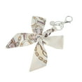 thumbnail image 5 of Unique Bargains 1 Pc Fashion Bow Scarf Handbag Charm Bag Accessories Beige Coffee Color, 5 of 5