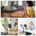 thumbnail image 6 of TSV Tablet Stand for Desk & Bed, 360° Adjustable Tablet & Phone Holder, Aluminum Tablet Arm Mount Compatible with 4"-13" iPad Pro/Air/Mini, iPhone, Galaxy Tab, 6 of 6