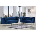thumbnail image 3 of Meridian Furniture Inc Margo Velvet Loveseat, 3 of 4