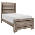 thumbnail image 1 of Lexicon Beechnut Contemporary Raised Panel Wood Twin Bed in Natural, 1 of 5