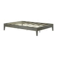 thumbnail image 3 of Lakehouse Queen Bed Frame, Solid Wood Platform Bed, No Box Spring Needed, Driftwood, 3 of 6