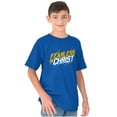 thumbnail image 5 of Christian Fearless in Christ Jesus Crewneck T Shirts Boy Girl Teen Brisco Brands XS, 5 of 6