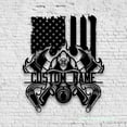 thumbnail image 2 of Craftnamesign Custom US Firefighter Metal Wall Art LED Light, Custom FD Fireman Name Sign, 2 of 5