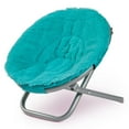 thumbnail image 1 of My Life As Fun And Furry Turq Saucer Chair, 1 of 2