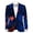Blazer 26#Blue, variant on Valentine's Day Mens Suit Jacket Printed Jacket for Fashion Dinner Comfort Loose Fit Sport Coat Daily Formal Outdoor Activities
