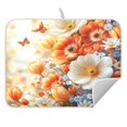 thumbnail image 5 of Ryvnso Flower Butterfly Dish Drying Mat for Kitchen Countertop 16x18 Small Dish Pad Drainer Rack Dish Sink Mats, 5 of 7