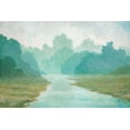 thumbnail image 2 of Fisk, Arnie 32x23 Black Ornate Wood Framed with Double Matting Museum Art Print Titled - Morning View, 2 of 4