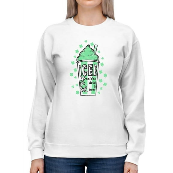Shamrock's ICEE Delight - Cool St. Patrick's Day Sweatshirt Women's