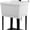 White, variant on GlowPlume 21-Gallon Utility Sink Laundry Tub for Washing Room, 23.6"×23.6"×36.2" Freestanding Utility Sink with Stainless Steel Faucet, Black