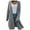 Grey, variant on Women's Mid-Length Solid Cardigan, Open-Front Knit Coat, Airport Travel & Coffee Dates , Mid-Length Solid Cardigan, Plain Knit Coatigan, Relaxed Sweater Grey S