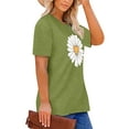 thumbnail image 2 of XCHQRTI Daisy T Shirts Women Plus Size Graphic Tshirts Casual Short Sleeve Oversized Tee, 2 of 7