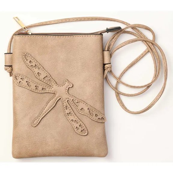 shine mark Sand Dragonfly Crossbody Bag