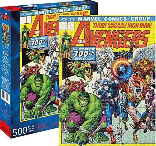 Marvel Avengers Panorama Puzzle 3 in 1 Picture Lenticular Tin 211 Pieces Hulk 