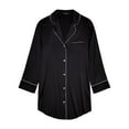 thumbnail image 4 of Journelle Women's Bette Sleepshirt Chemise in Black, 4 of 4
