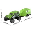 thumbnail image 3 of 64 Scale Rc Truck With Lights, 4Ghz Remote Control Rechargeable Mini Truck With Trailer, Phone App-Controlled Shock-Absorbing Beach Off-Road Toy For Teens, 3 of 4