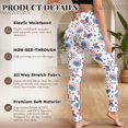 thumbnail image 4 of SEANATIVE USA Flag Leggings for Women Patriotic Firework Butterfly, 3XL, 4 of 6
