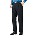 thumbnail image 3 of Kalauyu Men's Classic-Fit Wrinkle-Resistant Stretch Flat-Front Dress Pant, 3 of 7