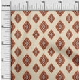 thumbnail image 2 of oneOone Cotton Poplin Brown Fabric Asian Ikat Sewing Craft Projects Fabric Prints By Yard 56 Inch Wide, 2 of 4