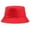 Red, variant on Unisex Cotton Fisherman Hat Solid Color Beach Outdoor Sunshade Hip Hop Basin Cap