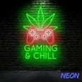 thumbnail image 3 of Handmadetneonsign Gaming And Chill Neon Sign, Gamer Led Sign, Game Bar Wall Decor, Game Room Wall Decor 92527, 3 of 5