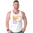 thumbnail image 5 of Reading Blogs Walking Dogs Trendy Pet Tank Top T Shirts Men Women Brisco Brands S, 5 of 5