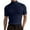 Navy, variant on Baisc Turtleneck T Shirts for Man Short Sleeve Casual Slim Fit Undershirt Pullover Tops