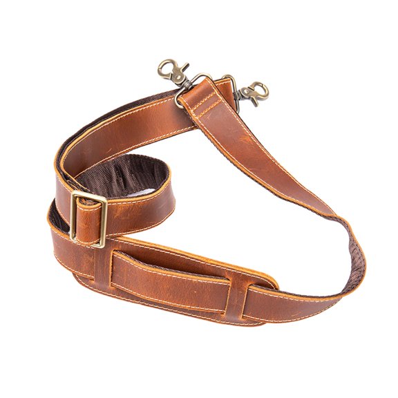 Milageto Leather Bag Strap Classic Shoulder Strap for Shoulder Handbags Clutch Wallet Brown