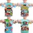 thumbnail image 2 of Camiseta con estampado 3D del juego Toca Life World, camiseta de manga corta de verano para niñas y niños, ropa para niños, camisetas para niños, camiseta de anime, 2 of 5