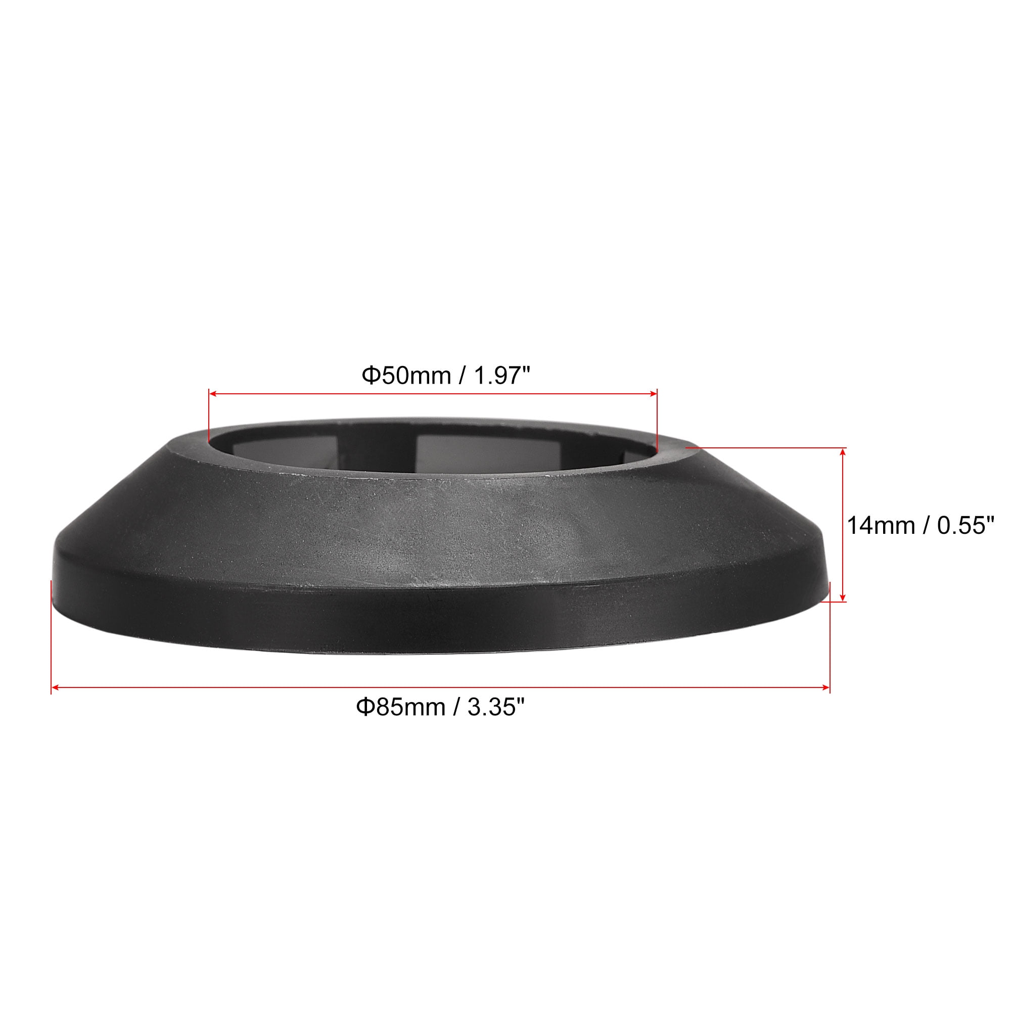 Unique Bargains Plastic Escutcheon Water Pipe Cover for Use in Plumbing Black 50mm