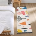 thumbnail image 3 of Yayeee Runner Rug for Bedroom 2'x6' Machine Washable Hallway Non Slip Mat, Beige Geometric, 3 of 8