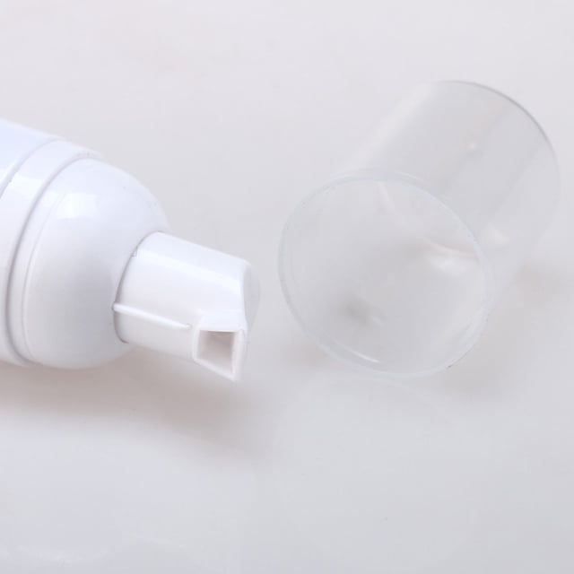 WEUVEB 10Pcs White Empty Pet Bottles Lightweight Portable Containers for Shampoo Hand Dishwashing
