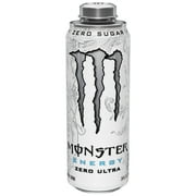 Monster Energy Zero Ultra, Sugar Free Energy Drink, Single 24 fl oz