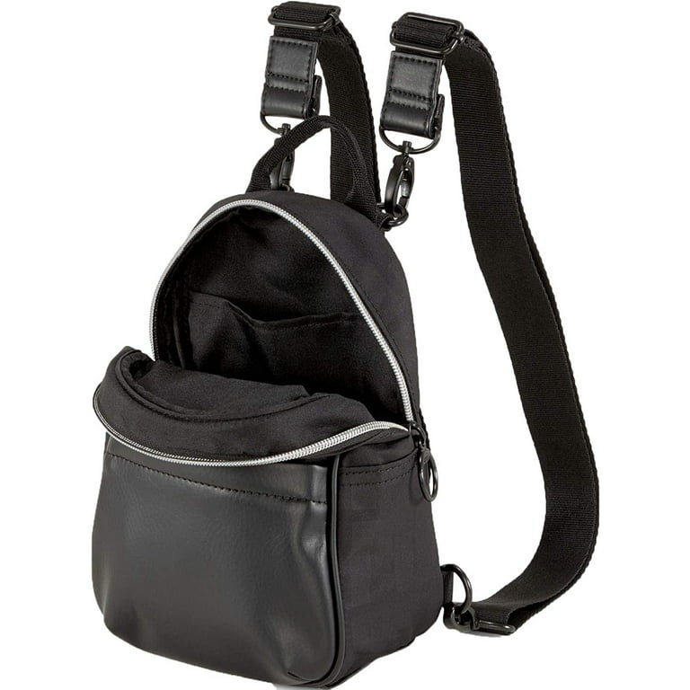Puma Essentials mini convertible backpack cross body in black