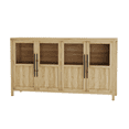 thumbnail image 2 of EDTara Modern Farmhouse Buffet Cabinet, Large Sideboard with Glass Doors, Multi-Purpose Storage Cabinet for Kitchen, Dining Room, or Living Room, 2 of 9