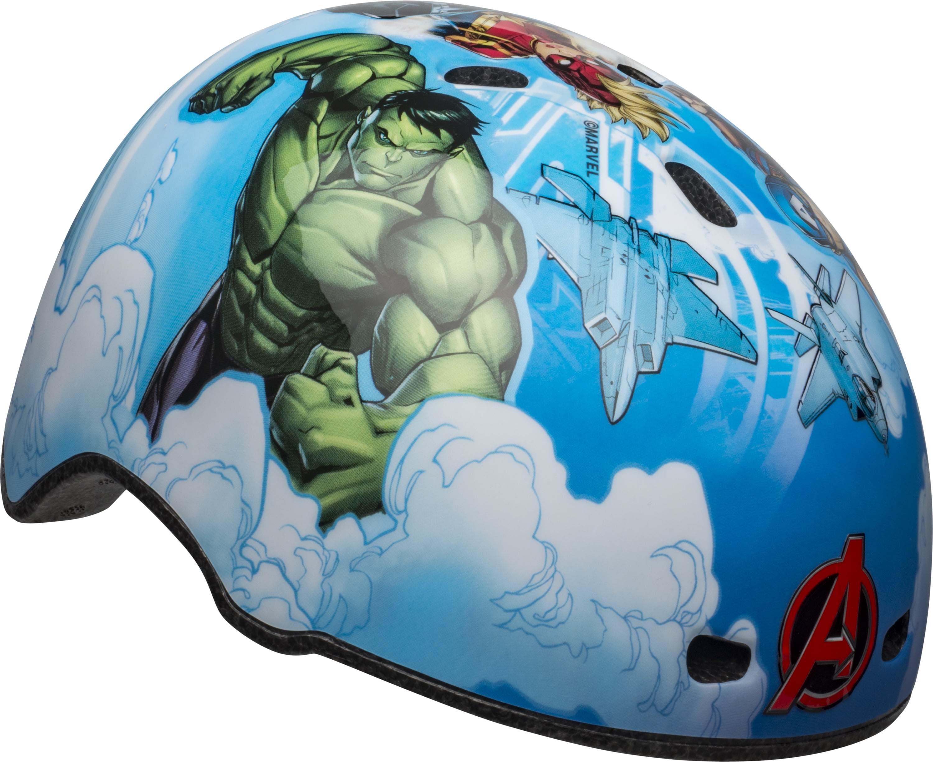 1 Count Bell Marvel Avengers CPSC ASTM Age 8 To 14 Gray Multi Sport Helmet 