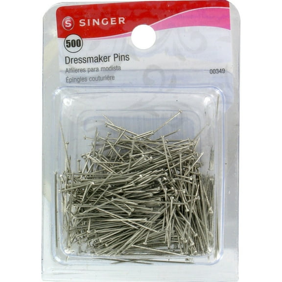 Singer Size 17 Dressmaker Pins, 500 Count