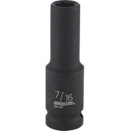 Channellock 1/2" Drive 7/16" 6-Point Deep Standard Impact Socket