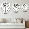 thumbnail image 4 of Designart 'Retro Cotton Flower' Traditional Wall Clock, 4 of 5