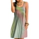 thumbnail image 4 of Vestido corto con estampado de teñido anudado Vestido plisado sin mangas, rosa azul, 5XL Methold AP002087-64, 4 of 7