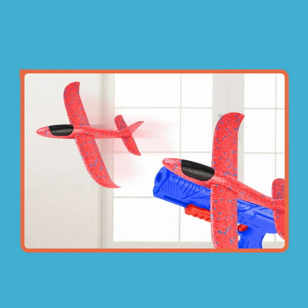 Juego de disparos de aviones de espuma, juguete 3 en 1 para niños, juego de disparos de aviones de espuma, instalación sencilla